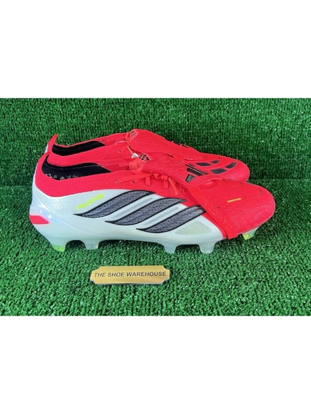 Men adidas Predator ELITE Folding Tongue FG Red Soccer Cleats JS0380 Size 8